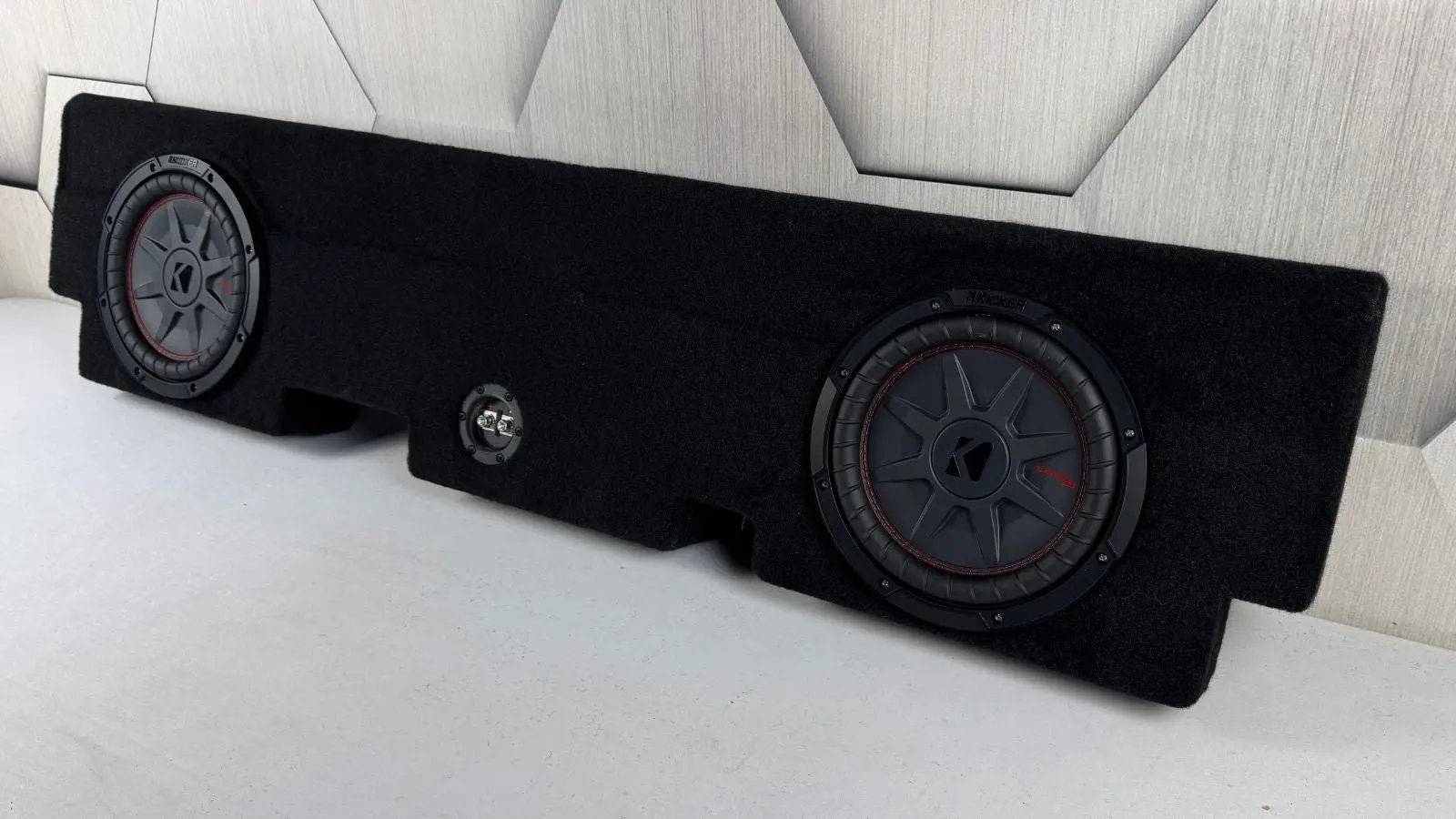 2015-2023 Ford F-150/F-250 Behind-Seat Dual 10″ Enclosure, Loaded with Kicker CompRT 10 2015-2023 Ford F-150/F-250 Behind-Seat Dual 10″ Enclosure, Loaded with Kicker CompRT 10