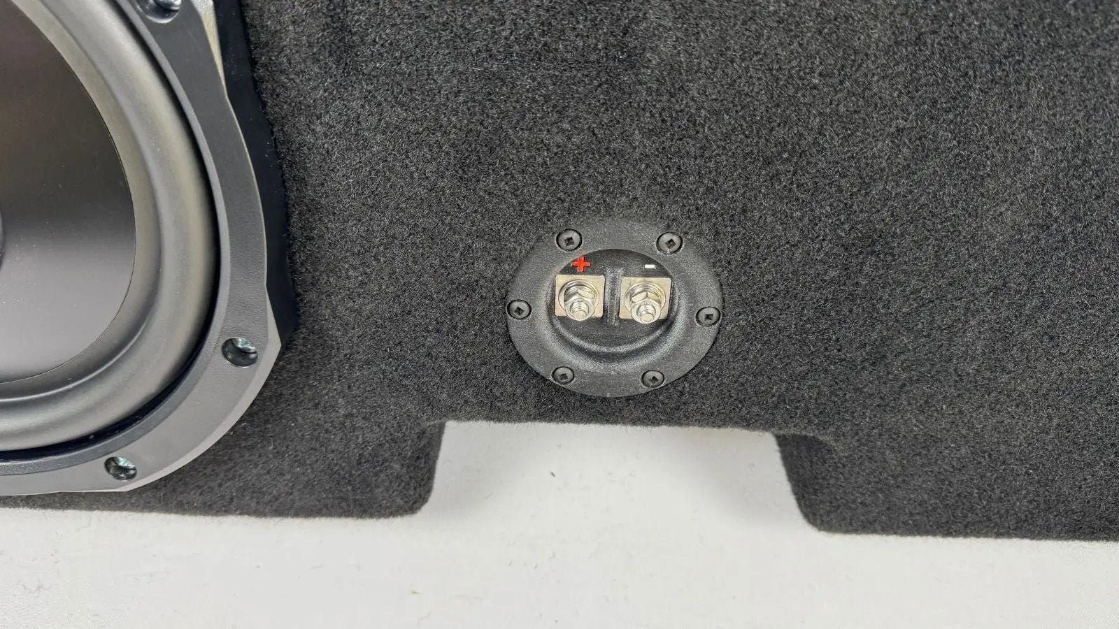 2015-2023 Ford F-150/F-250 Behind-Seat Single 10″ Enclosure, Loaded with Alpine RSW10 2015-2023 Ford F-150/F-250 Behind-Seat Single 10″ Enclosure, Loaded with Alpine RSW10