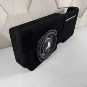 2015-2023 Ford F-150/F-250 Behind-Seat Single 10″ Enclosure, Loaded with JL Audio 10TW3
