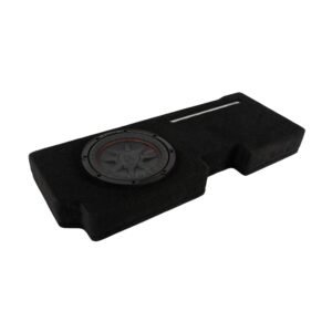 2015-2023 Ford F-150/F-250 Behind-Seat Single 10″ Enclosure, Loaded with Kicker CompRT 10