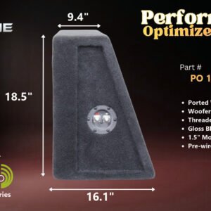 Dayton Audio Reference RSS390HF Ported Wedge Enclosure, Single 15″