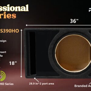Dayton Audio Reference RSS390HO Ported Enclosure, Single 15″