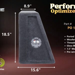 Dayton Audio Reference RSS390HO Ported Wedge Enclosure, Single 15″