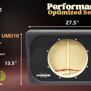 Dayton Audio Ultimax II UMII10 Ported Wedge Enclosure, Single 10″