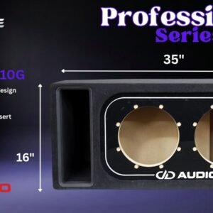 DD Audio 710g Ported Enclosure, Dual 10″