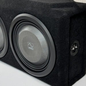 Dual Shallow 12″ Sealed Subwoofer Enclosure, Loaded with Wavtech thinPRO12