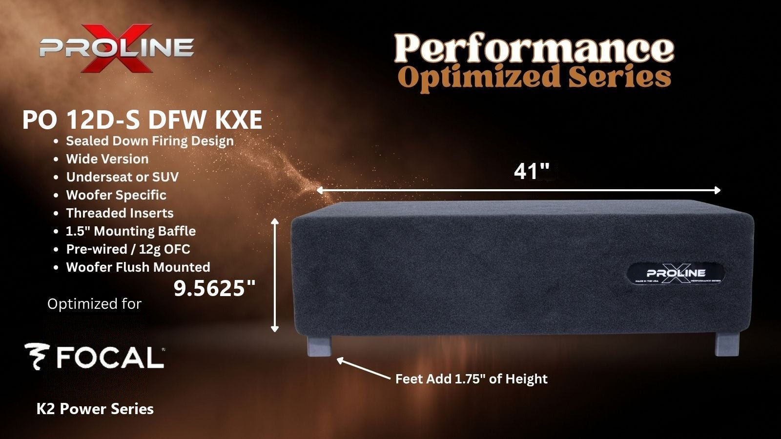 Focal SUB 30 KXE Sealed Down Fire Wide Enclosure, Dual 12″ Focal SUB 30 KXE Sealed Down Fire Wide Enclosure, Dual 12″