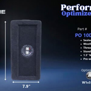 JL Audio 10W1v3 Sealed Down Fire Enclosure, Dual 10″