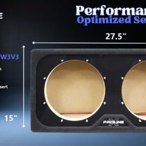 JL Audio 10W3v3 Sealed Wedge Enclosure, Dual 10″