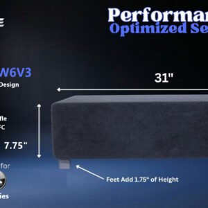 JL Audio 10W6v3 Ported Down Fire Enclosure, Single 10″