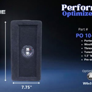 JL Audio 10W6v3 Ported Down Fire Enclosure, Single 10″