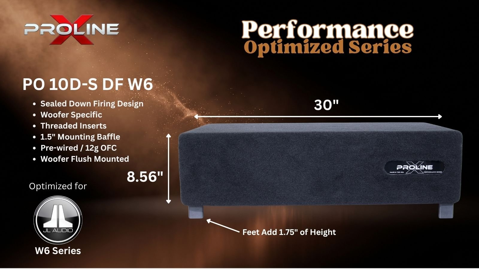 JL Audio 10W6v3 Sealed Down Fire Enclosure, Dual 10″ JL Audio 10W6v3 Sealed Down Fire Enclosure, Dual 10″