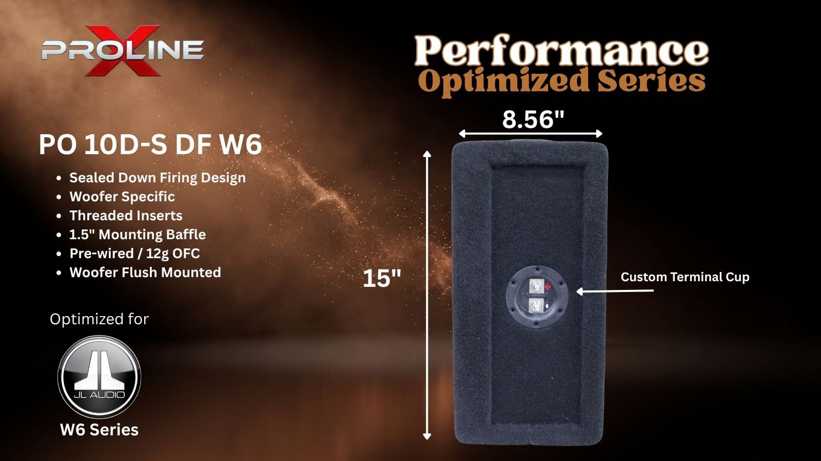 JL Audio 10W6v3 Sealed Down Fire Enclosure, Dual 10″ JL Audio 10W6v3 Sealed Down Fire Enclosure, Dual 10″