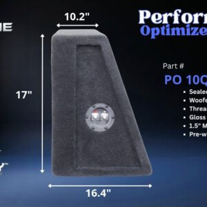 Prodigy NB2-10 Sealed Wedge Wide Enclosure, Quad 10″