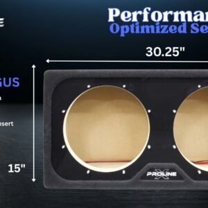 ResoNix GUS-12 Sealed Shallow Wedge Enclosure, Dual 12″