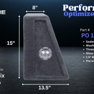 ResoNix GUS-12 Sealed Shallow Wedge Enclosure, Dual 12″