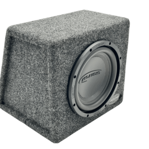 Single 10″ Sealed Wedge Subwoofer Enclosure, Loaded with Arc Audio X2V2 10