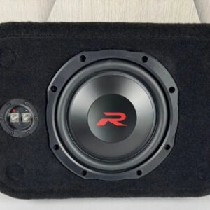 Single Shallow 10″ Sealed Subwoofer Enclosure, Loaded with Alpine RSW10