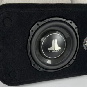Single Shallow 10″ Sealed Subwoofer Enclosure, Loaded with JL Audio 10TW3
