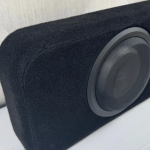 Single Shallow 10″ Sealed Subwoofer Enclosure, Loaded with Wavtech thinPRO10