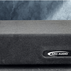 Single Shallow 12″ Sealed Subwoofer Enclosure, Loaded with Arc Audio A12