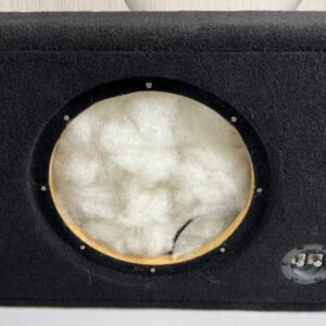 Single Shallow 12″ Sealed Subwoofer Enclosure, Loaded with Wavtech thinPRO12