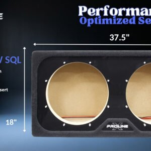 Stereo Integrity SQL-15 Sealed Wedge Enclosure, Dual 15″
